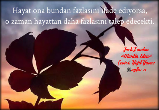 #JackLondon #MartinEden #ÇeviriYiğitYavuz