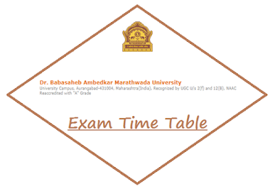 BAMU Aurangabad Time Table 2024