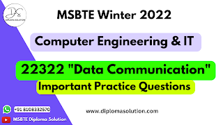 22322 Data Communication Important Questions for MSBTE Exam