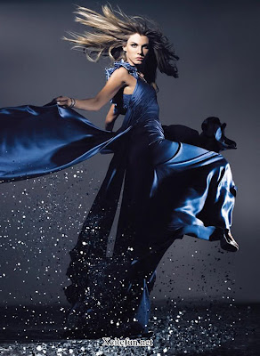 Angela Lindvall Blue Magical Fashion