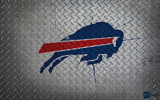 Buffalo Bills Logo Pain Splash on Metal HD Wallpaper