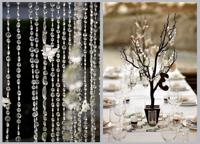 Crystal wedding centerpieces