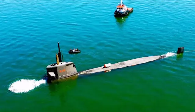 El submarino Riachuelo - S40 realizó otra importante prueba de mar en la bahía de Itacuruçá.