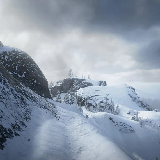 Snow Road 1 Wallpaper Engine