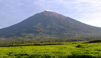 gunung kerinci tertinggi di indonesia