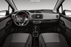Interior view of 2015 Toyota Yaris