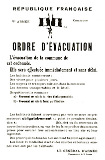 Ordre d'évacuation de la zone rouge