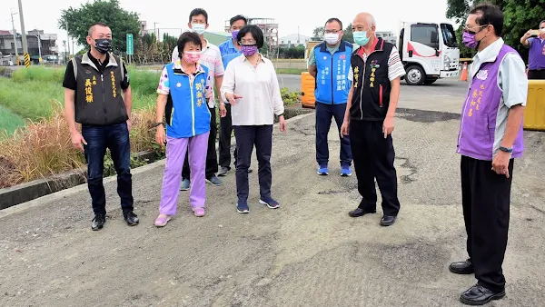 農路改善 田尾鄉農地重劃區海豐村、陸豐村路面破損