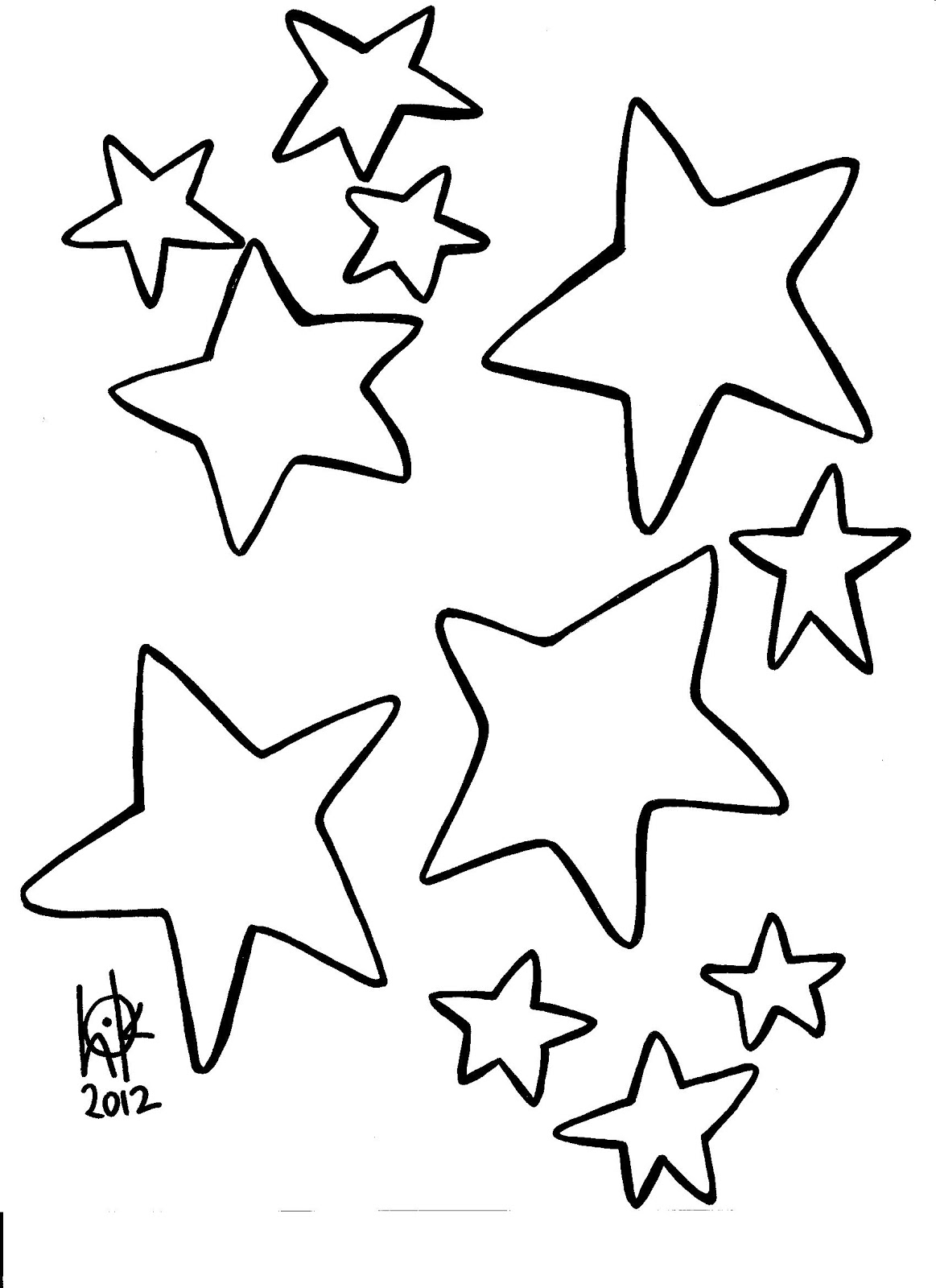 Star Coloring Pages 8