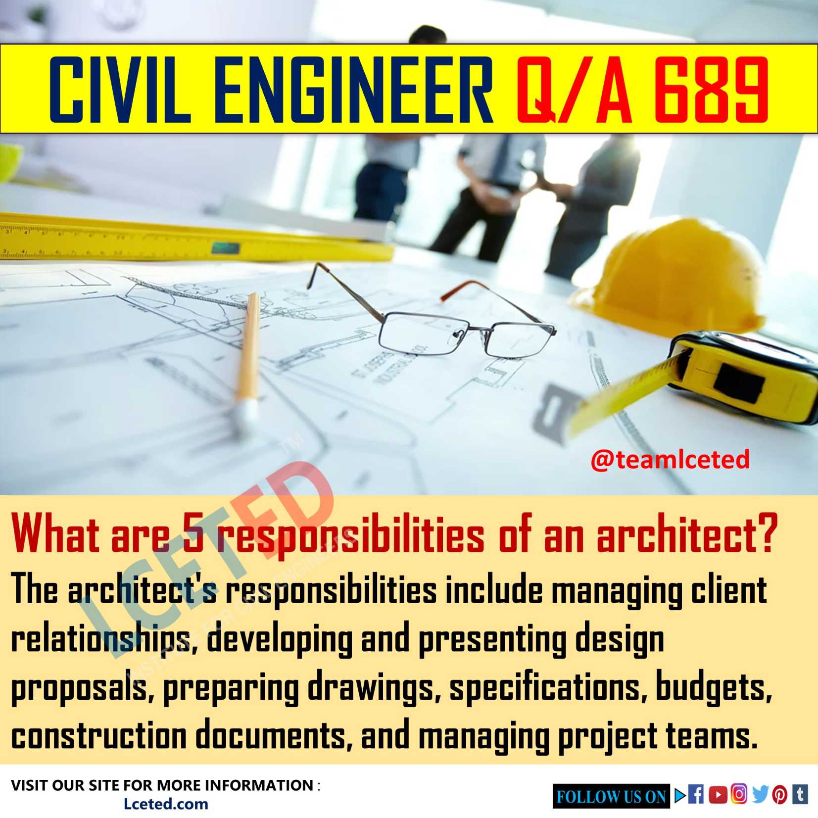 ROLE OF ARCHITECT OR ENGINEER