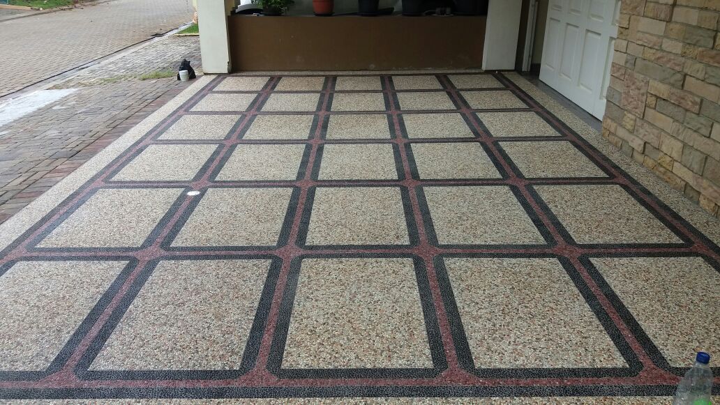 Inspirasi Motif Keramik  Keramik  Motif Batu  Alam Untuk Carport