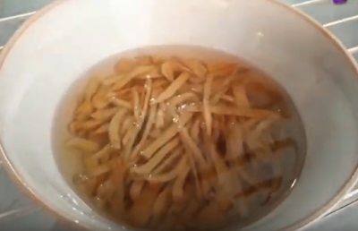 Gừng chưng đường phèn