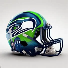 Seattle Seahawks Dr. Who Concept Helmet