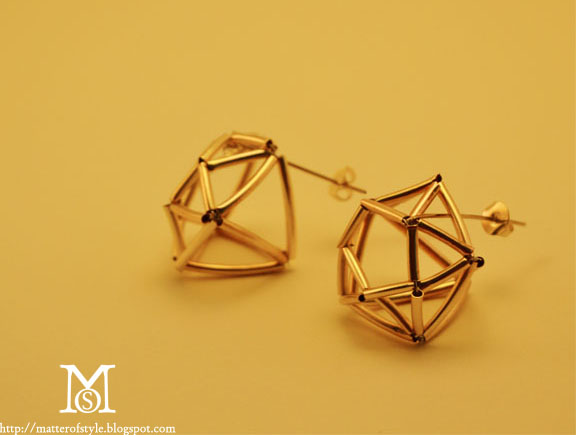 diamond earrings, geometric earrings diy, diy, fashion diy, my diy, diy jewelry, diy earrings, free patterns, 3d earrings, 