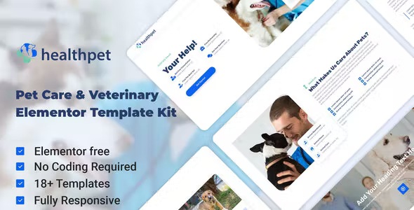 Best Pet Care & Veterinary Elementor Template Kit