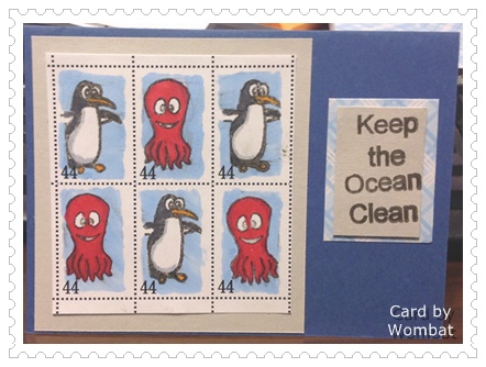 Keep the Ocean Clean Postage Card