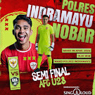 Ayo Ramaikan .. !!! Polres Indramayu Gelar Nobar Pertandingan Timnas Indonesia U-23 vs Timnas Uzbekistan U-23, Untuk Masyarakat Umum