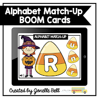 Halloween themed Kindergarten or Preschool digital Boom Cards that can be used for math or phonics instruction, centers or as assessments in person or remotely.