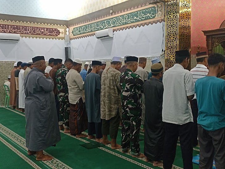 Koramil 1426-03/Galut Laksanakan Safari Sholat Subuh Berjamaah Di Masjid Wilayah Binaan
