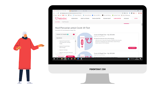 halodoc test covid