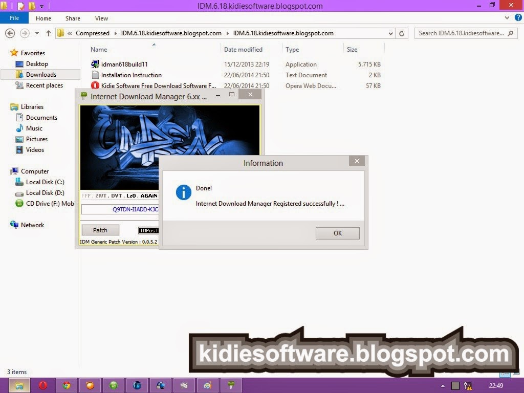 Free Download Keygen + Patch IDM 6.18 Full Version - Kidie ...