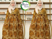 Model Baju Gamis Dari Bahan Batik