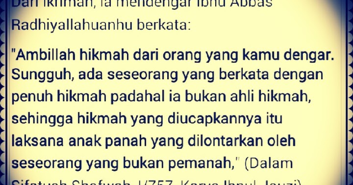 Kata-kata Bijak, Mutiara Hikmah Islam - 26 September 2014 