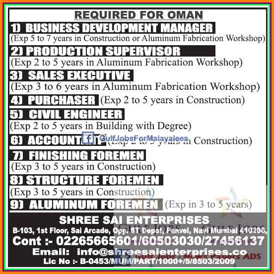 Oman job vacancies