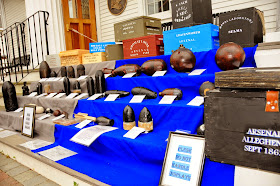 Civil War display at Franklin Historical Museum