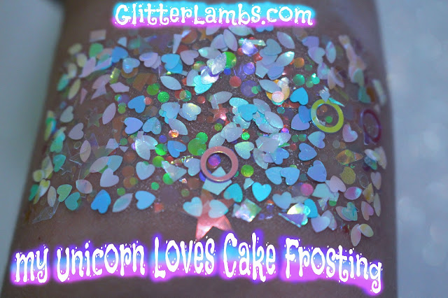 Glitter Lambs "My Unicorn Loves Cake Frosting"  Chunky Body Glitter