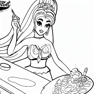 Deixe seu lado artístico brilhar com Desenhos Barbie para Colorir. Com uma ampla variedade de imagens, você pode colorir e personalizar sua Barbie como quiser.