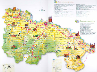 La Rioja Tourism Map Area