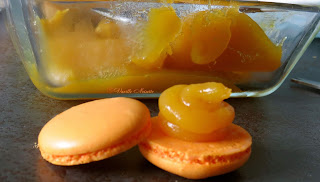 Macaron confit pêche