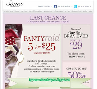 Free Printable Soma Intimates Coupons