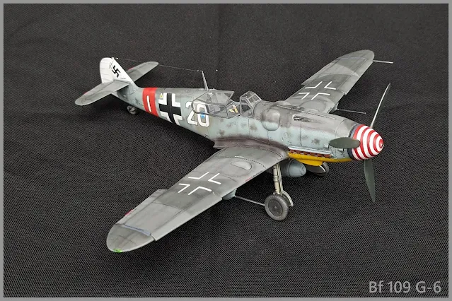 Maquette du Bf 109 G-6 d'Eduard au 1/48.