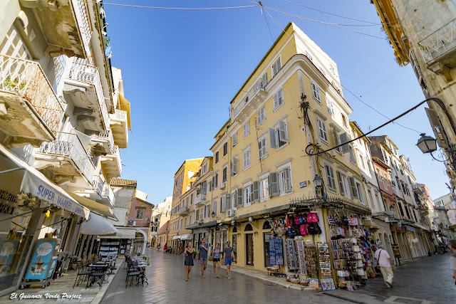 Calles comerciales Ciudad Antigua - Corfu por EGVP