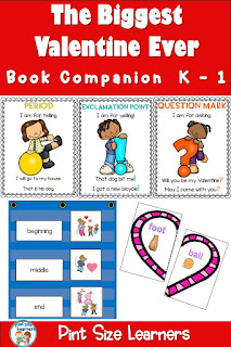 The Biggest Valentine Ever Book Study | Unit Lesson Plans & Activities Engage your students this Valentine's Day with this 5 day close reading unit. This book study for The Biggest Valentine Ever by Steven Kroll is the perfect unit for your kindergarten and first grade students in February. The 5 day lesson plans will have have your students digging deeper into reading skills with the close reading style lessons and activities. This downloadable resource includes everything you need to complete the lessons and related activities.