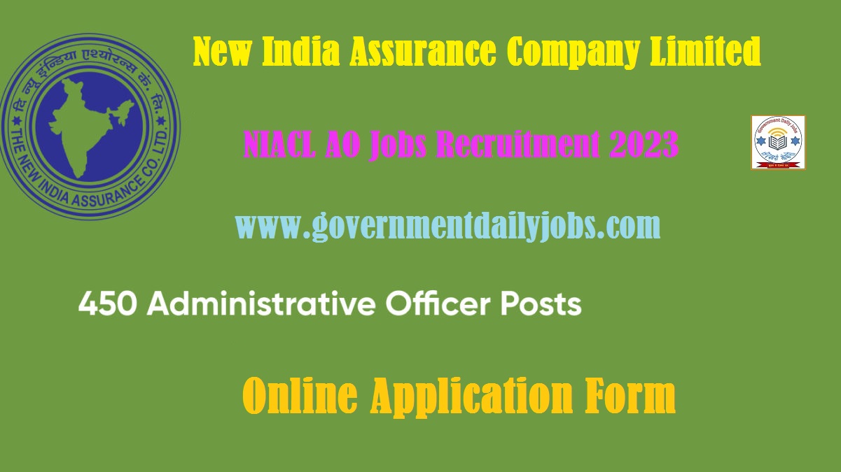 NIACL AO JOBS NOTIFICATION 2023