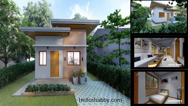 Tiny Minimalist House Design with 2 Bedrooms (6x7 Meters) ~ HelloShabby ...