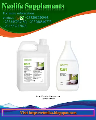 Neolife (GNLD) Care acts as a hospital-grade disinfectant, industrial and household grade disinfectant and deodorizer