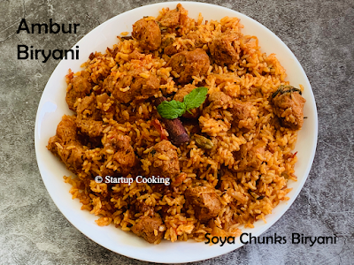 ambur soya chunks biryani