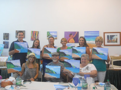 kauai art class parties acrylic painting