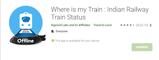 check running status in where is my train