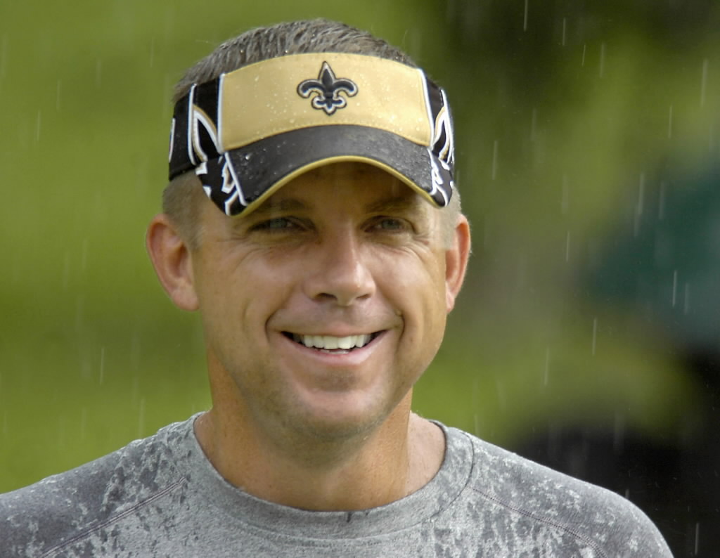 left SEAN PAYTON head coach of new orleans saints right country music ...