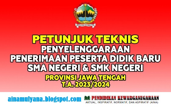 Jadwal dan Juknis PPDB SMA SMK Negeri Provinsi Jawa Tengah Tahun Ajaran 2023/2024