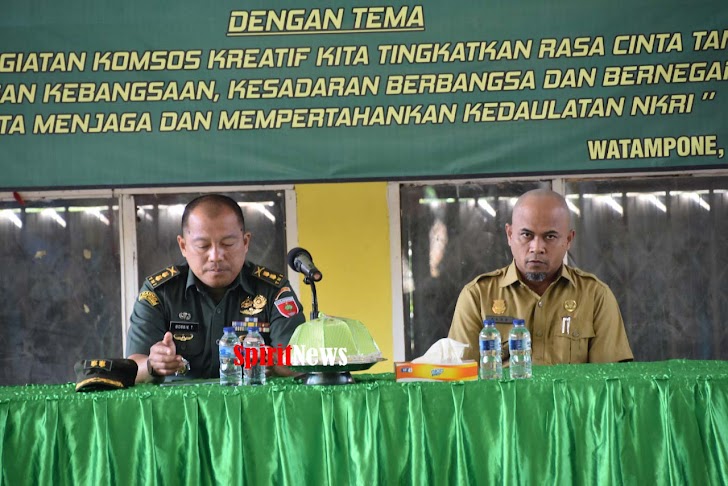 Jajaran Korem141/Tp, Ikuti Giat Komsos Kreatif Lomba Tari dan Sepak Takraw 