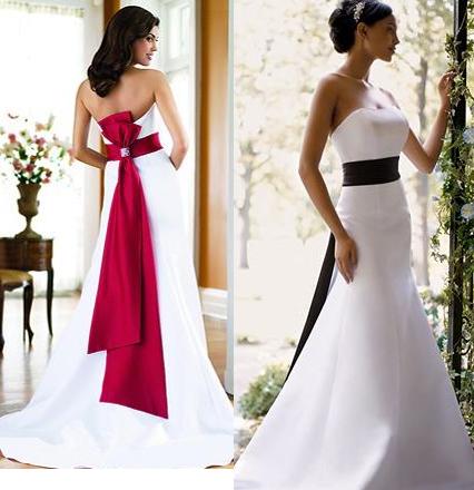   White Wedding Dresses on Red And White Wedding Dress Designs For Christmas Day