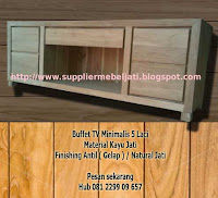 supplier mebel jati jual buffet tv minimalis jakarta mataram makasar bali lombok aceh