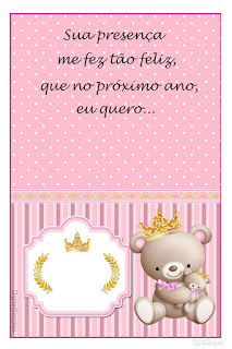 Princes Teddy Bear  Free Printable  Labels.