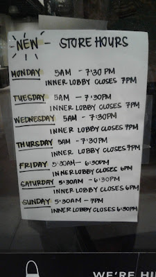 New Store Hours